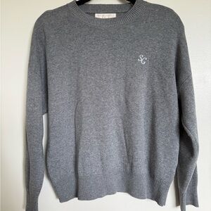 Spiritual Gangster Relaxed Gray Crew Neck Sweater